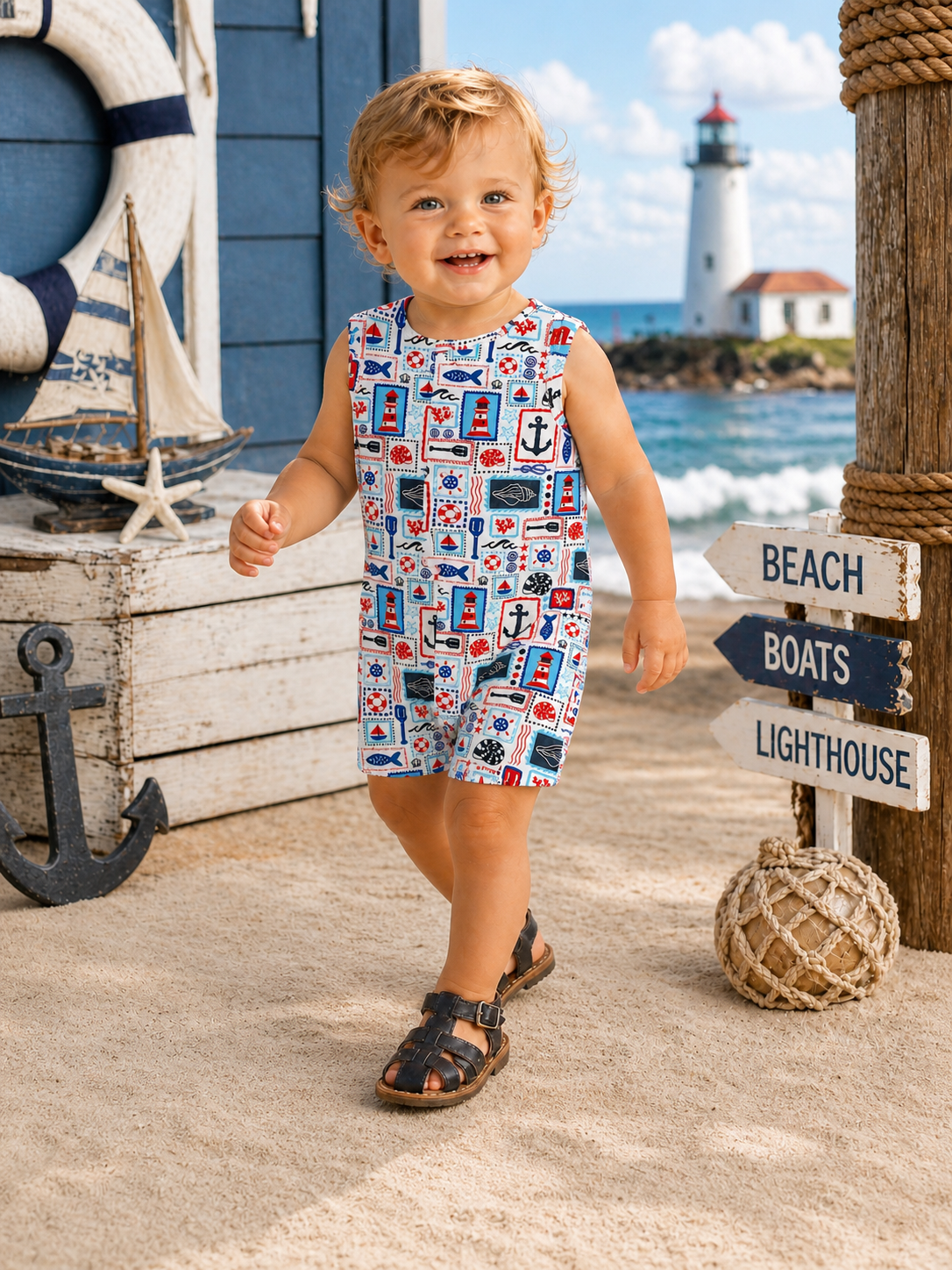 Shortie, Seaside Stamps