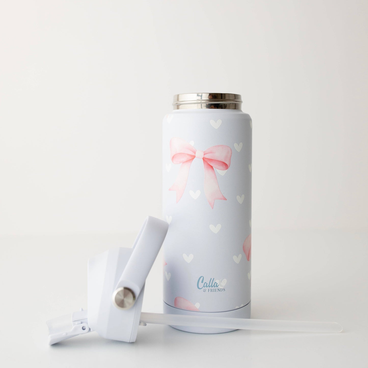 The Kyler Tumbler - Sweetheart Bows: Pink