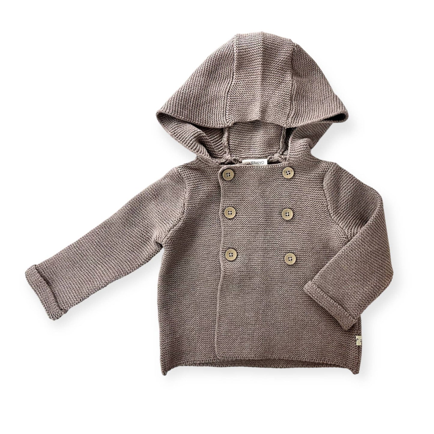 Hooded Double Button Baby Coat Jacket (Organic)