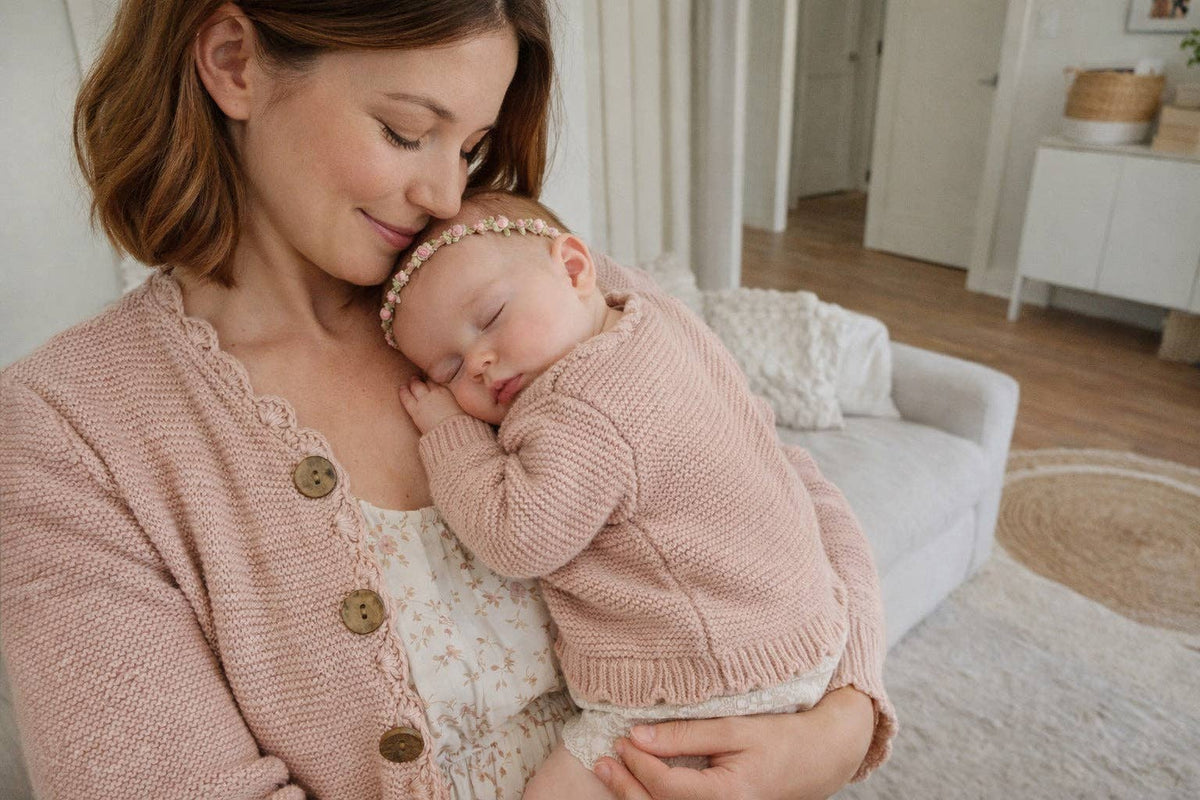 Baby Sophia Sweater: Oatmilk