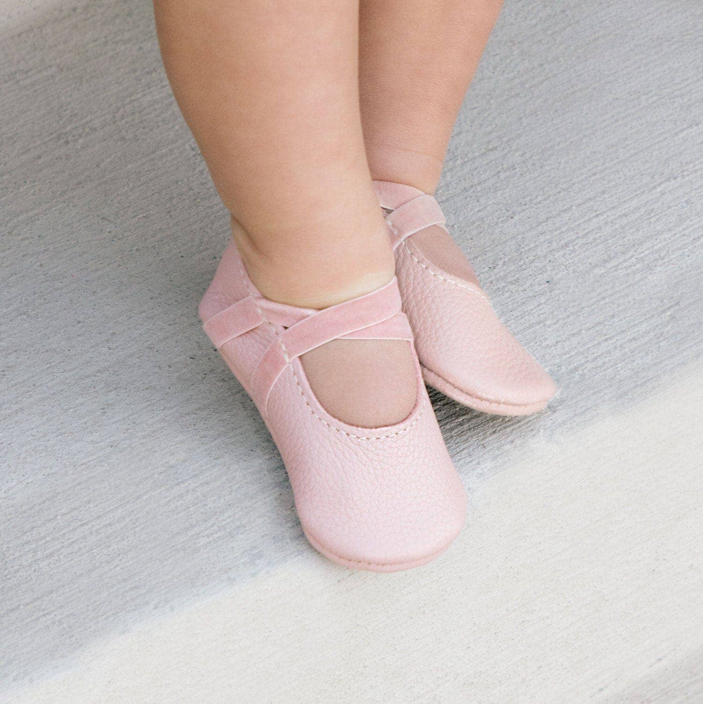 Blush Ballet Slipper Baby Shoe: Soft Sole