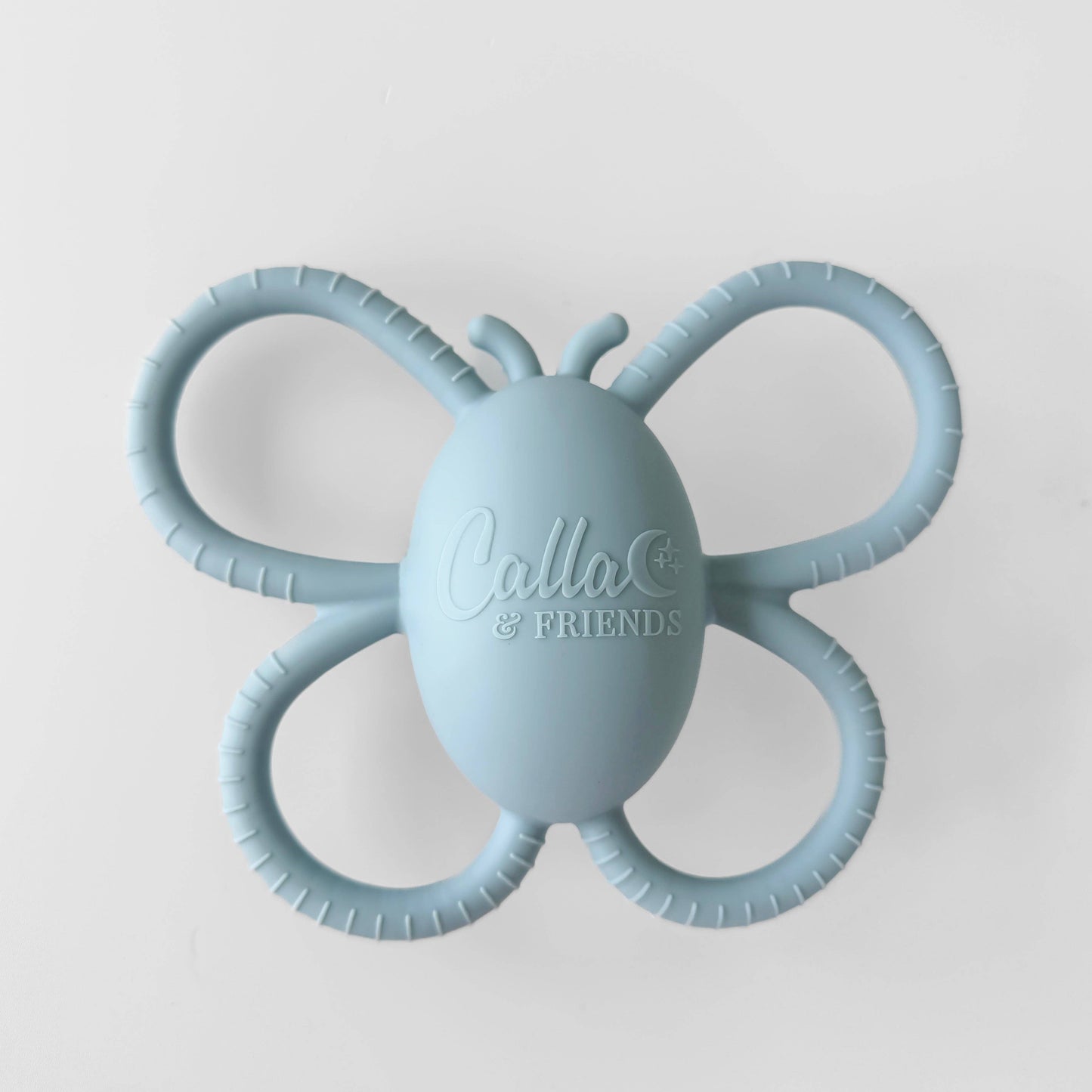 Garden Party Collection - Butterfly Rattle Teether: Linen