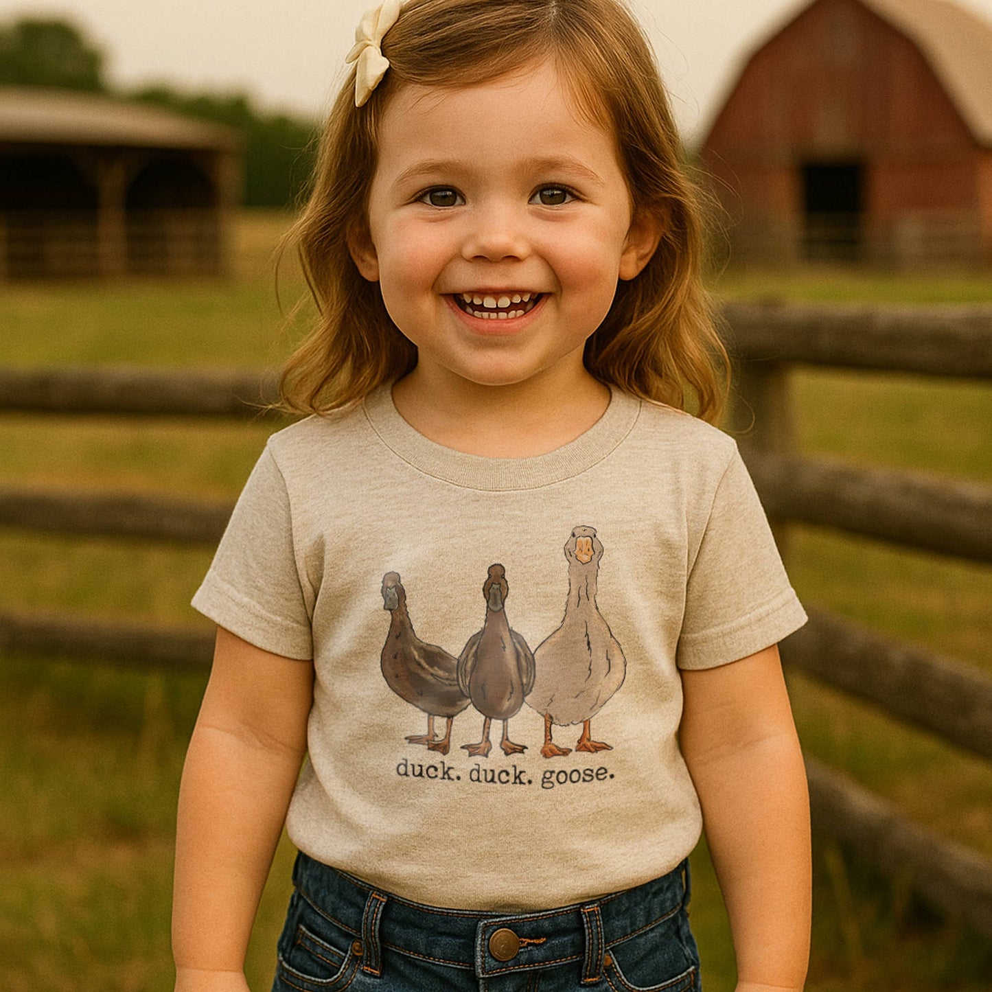 "Duck Duck Goose" Farm Boy Western Summer Kid Clothing
