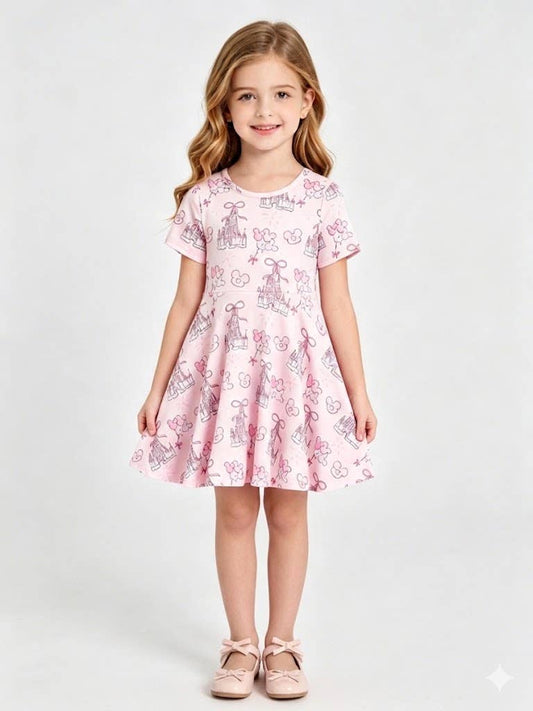 Summer Castle Girls Short Sleeve Dress