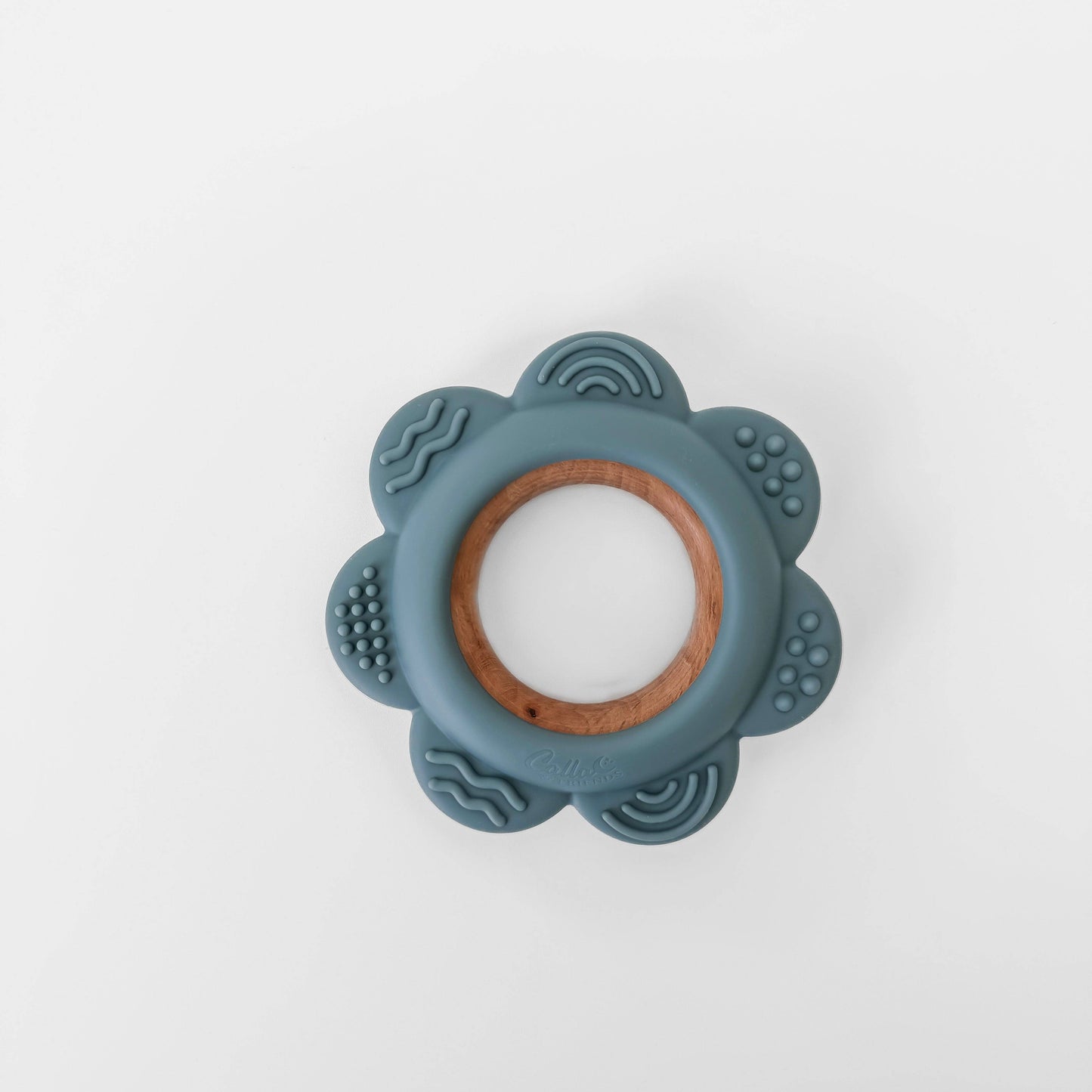 Garden Party Teether Collection - Silicone & Beechwood Flower