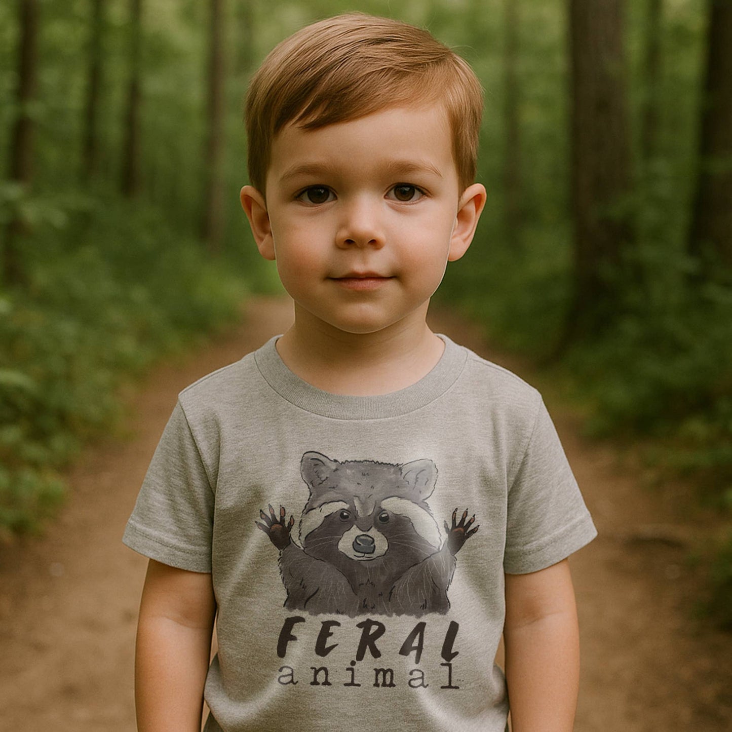 "Feral Animal" Raccoon Woodland Adventure Kid Clothes