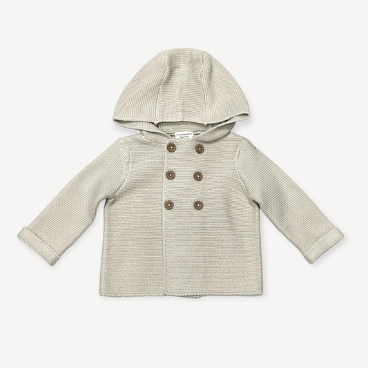 Hooded Double Button Baby Coat Jacket (Organic)