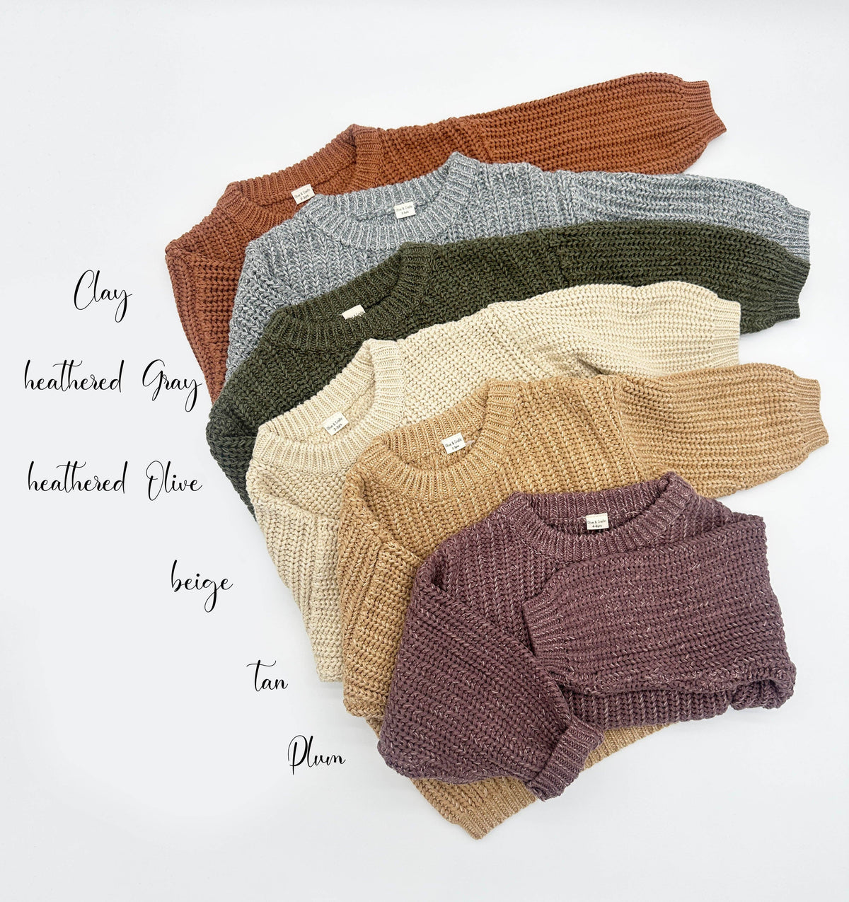 Baby Cotton Chunky Knit Sweater : Coco speckle