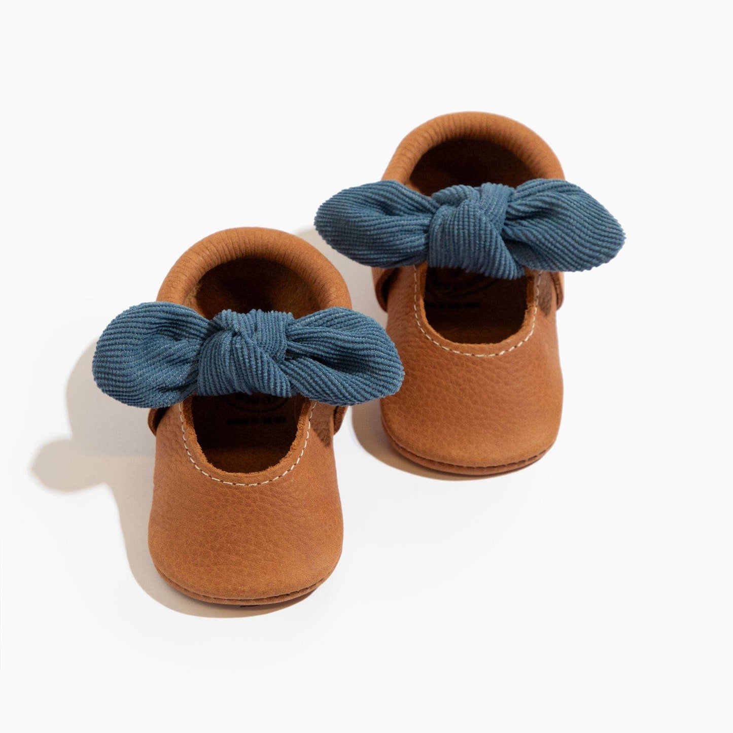Corduroy Cowgirl Knotted Bow Baby Shoe: Soft Sole