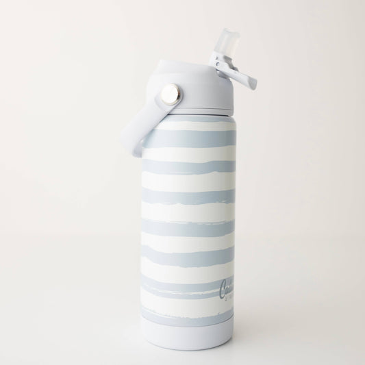 The Kyler Tumbler - Brush Stripes: Blue