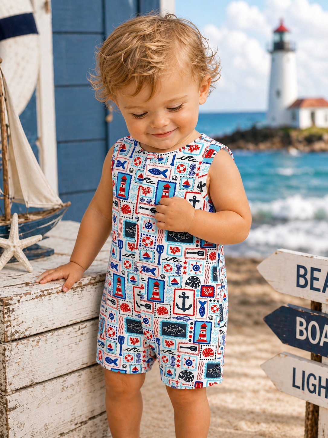 Shortie, Seaside Stamps