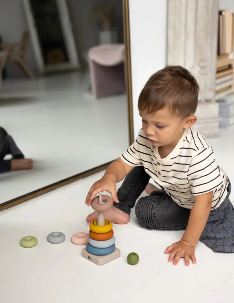 Silicone Ring Stacking Toy – 10pc| LYTL®️